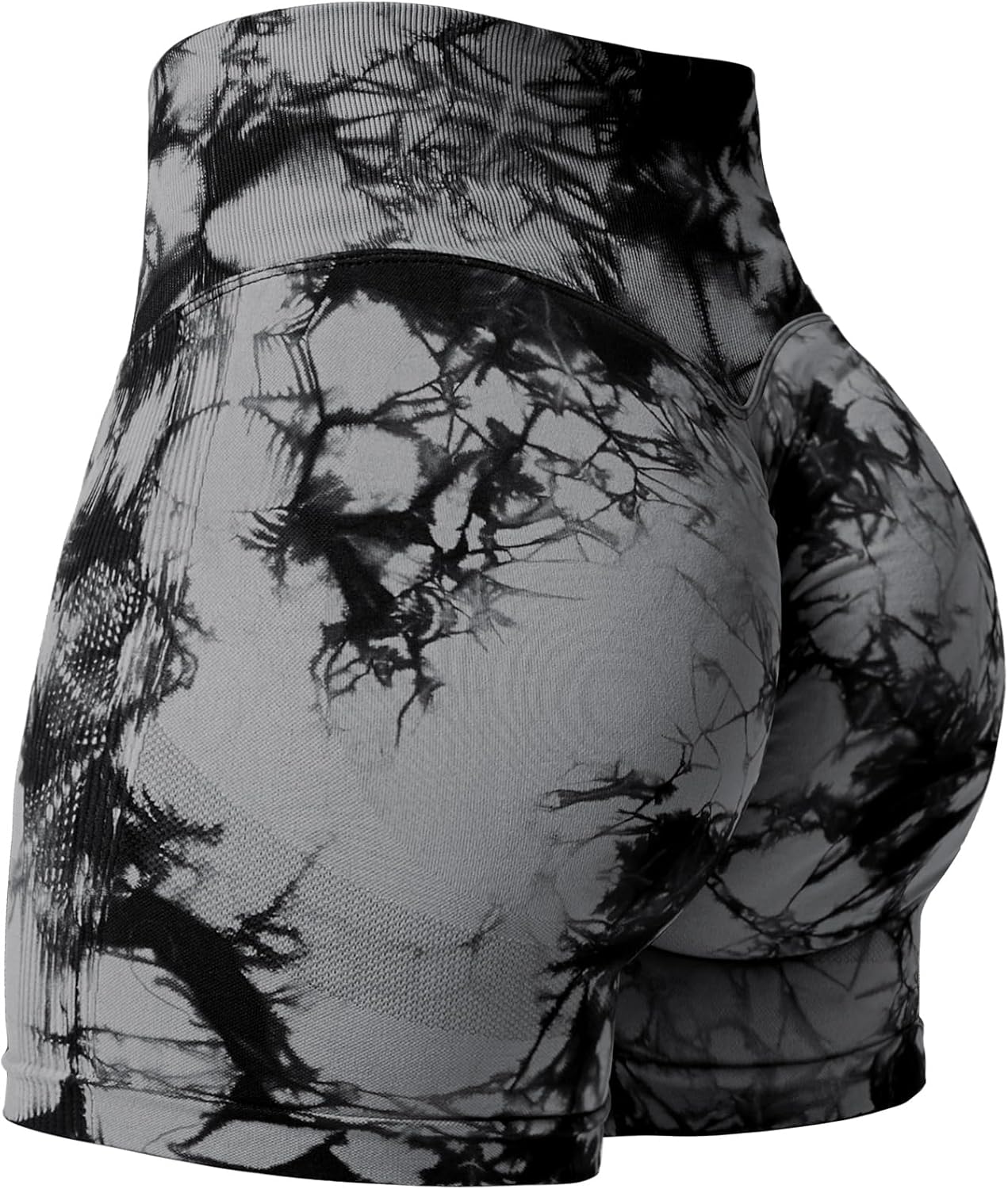 YEOREO Women's Workout Shorts - Seamless High-Waisted 3.6" Scrunch Gym & Yoga Biker Shorts
