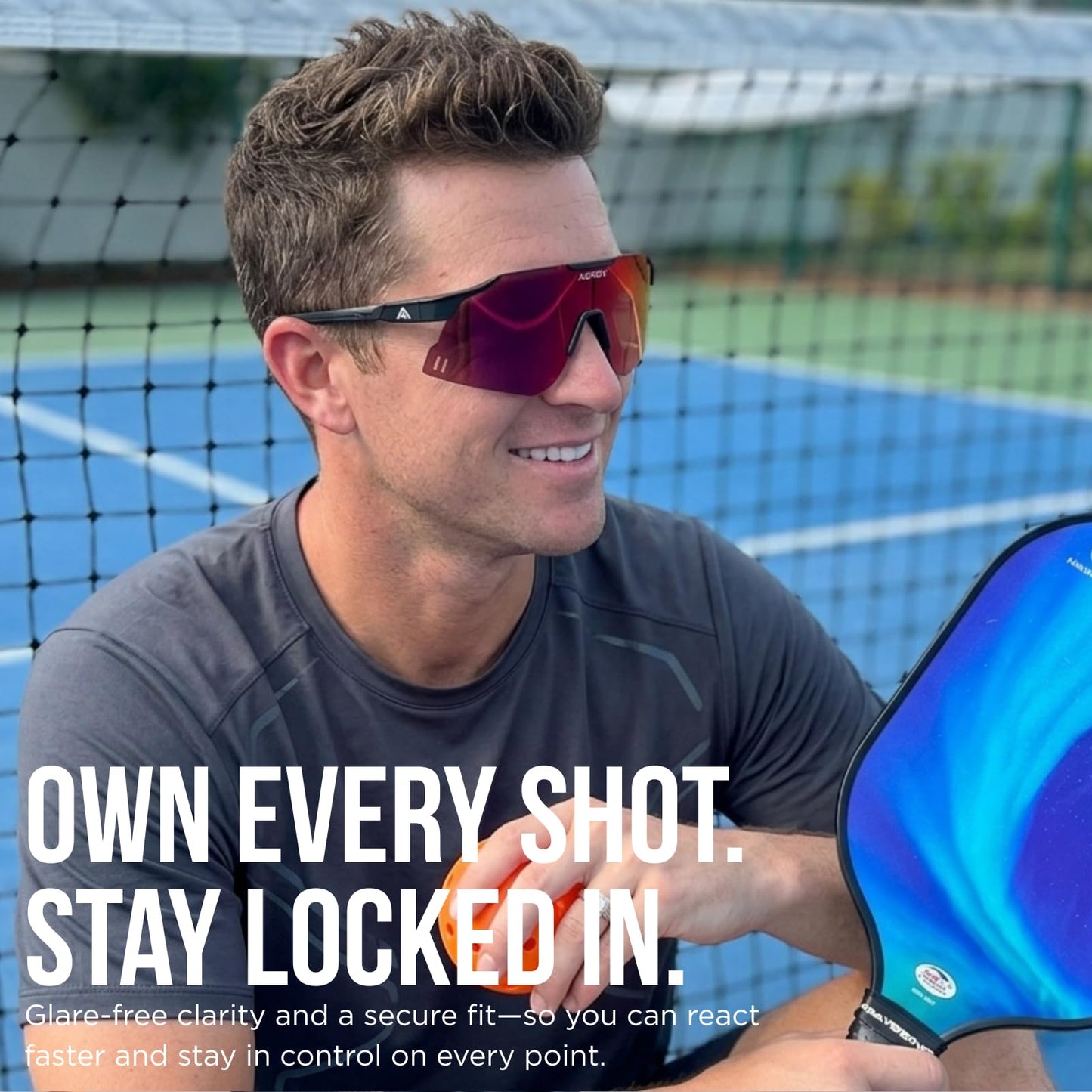 AEROX Running Sunglasses and Sports Glasses for Men and Women - Shades for Cycling and Baseball