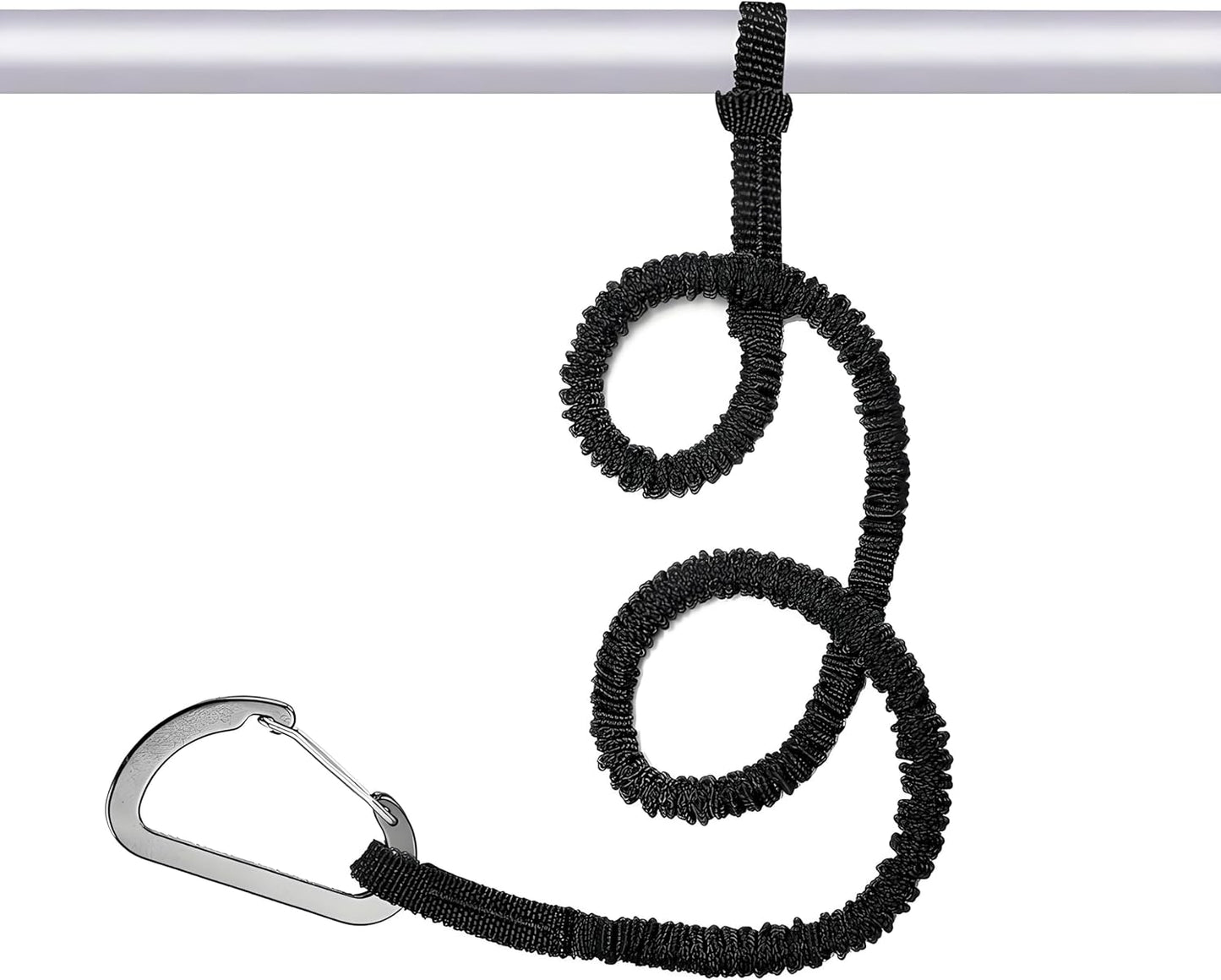 MOOCY Kayak Paddle Leash - 3-7 Ft Stretchable Strap for SUP, Canoeing & Fishing | Secure Bungee Tether