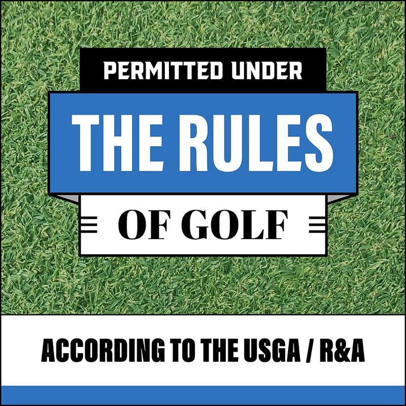 Alignment Ball Mark - Putting Alignment Aid Tool - Golf Ball Marker - Rotate to Aim - Golf Gift Accessory for Men & Women Golfers - USGA Compliant - Blue