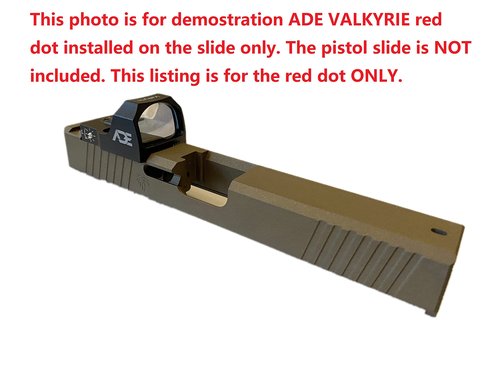 Ade Advanced Optics Valkyrie 4MOA Green Dot Sight for RMR Footprint/Mounting Plate/Slide/Plate Optics Ready Pistol - 4 MOA