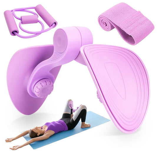 Thigh Master for Women – 29 LB Resistance Inner Thigh Exerciser with Figure 8 Band & Leg Band – 3-in-1 Thigh Trainer Set for Home Workouts, Leg Toning, Postpartum Recovery & Core Strength Training