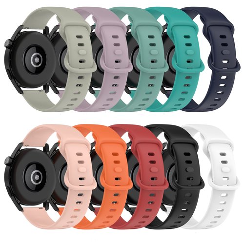 FitTurn [10 Pack Watch Bands Compatible with Cubitt CT4/CT2 Pro Smartwatch, Adjustable Quick Release Elastic Replacement Strap for Men Women