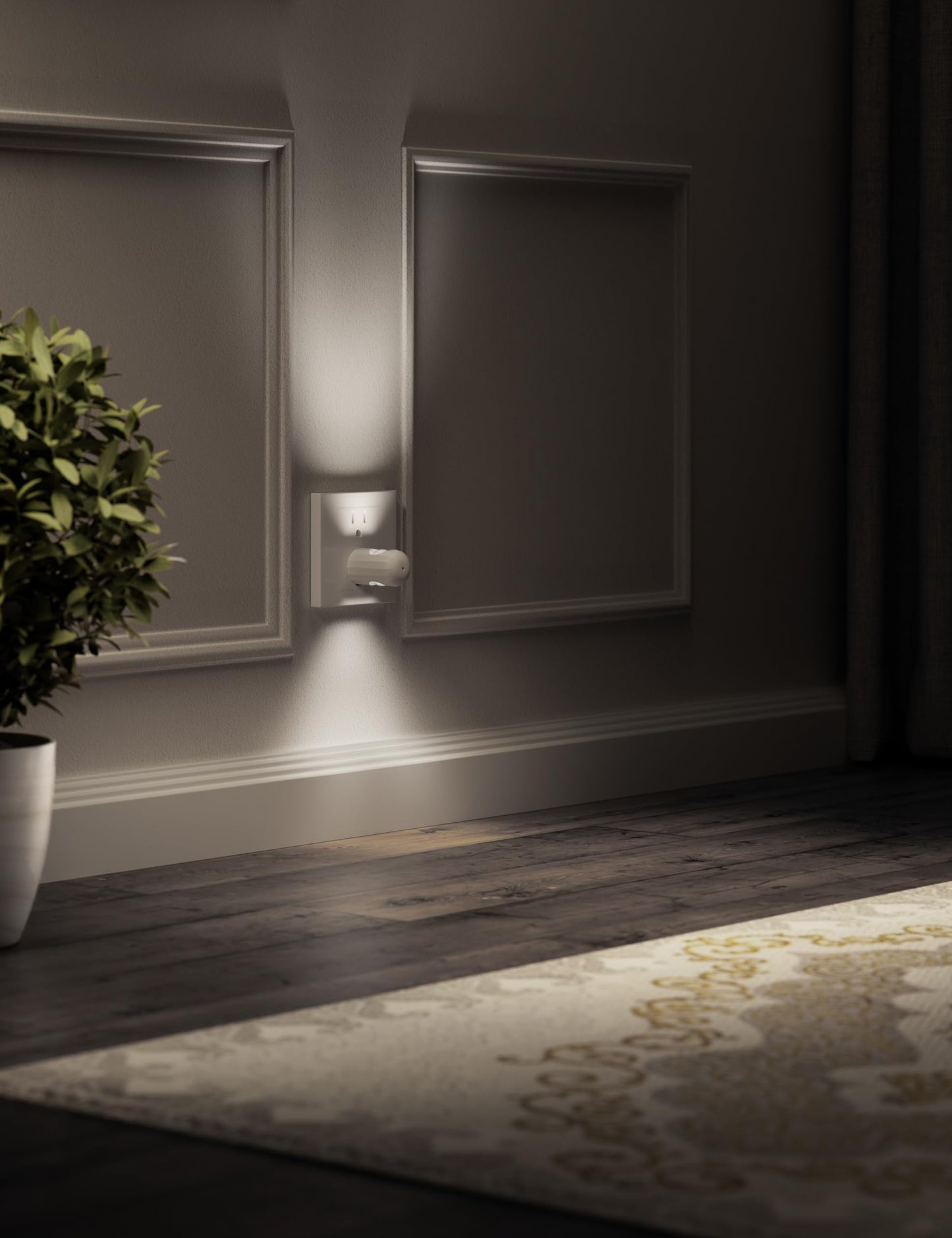 GEPLAD LED Night Light Plug-in Wall Outlet Light, 5000K Daylight,Ambient Lighting,Nightlight for Bedroom, Bathroom, Nursery, Hallway, Kitchen 6 Pack