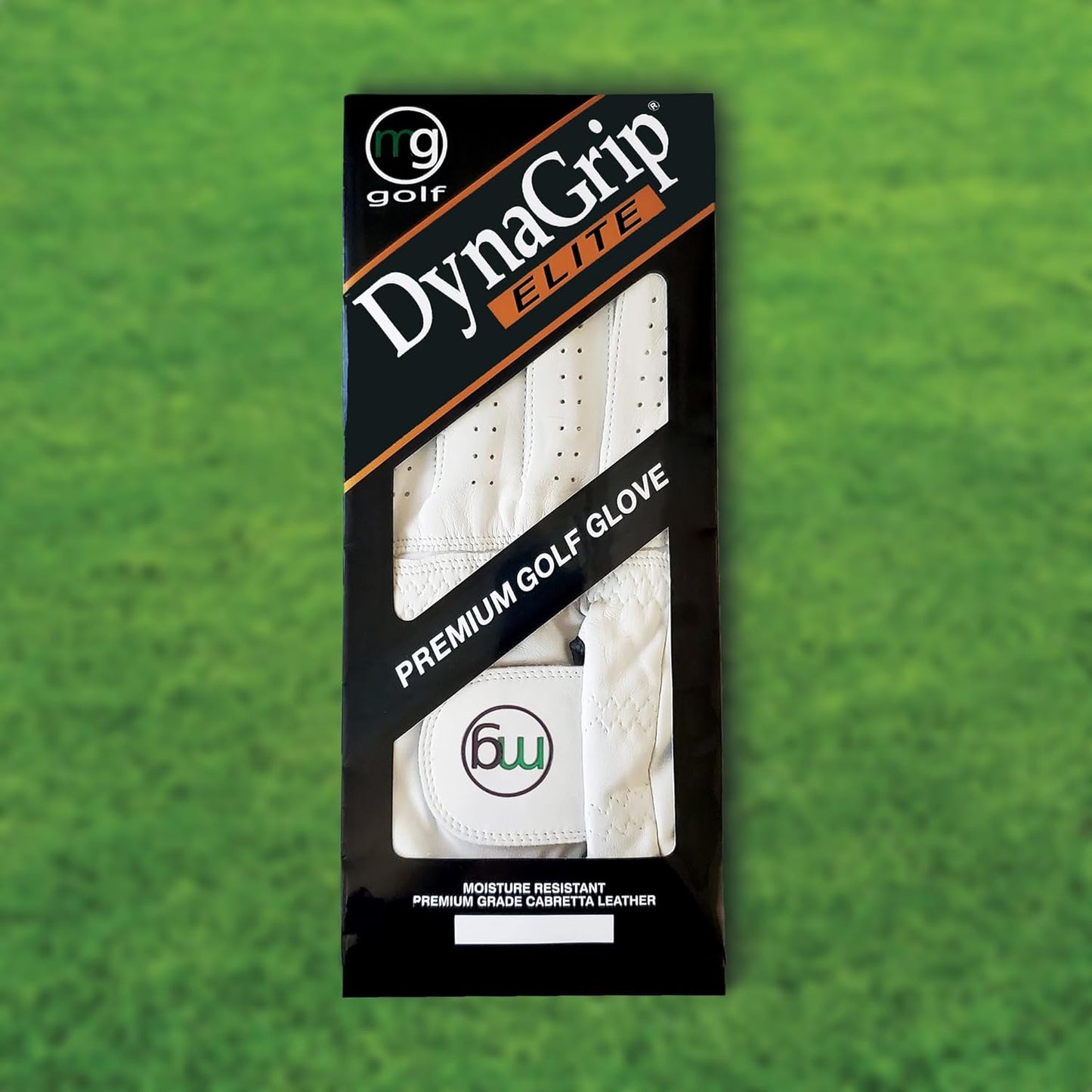 MG DynaGrip Elite Men's Golf Glove - Premium Cabretta Leather, Lightweight Design & Elastic Knuckle Hinge - Regular Sizes