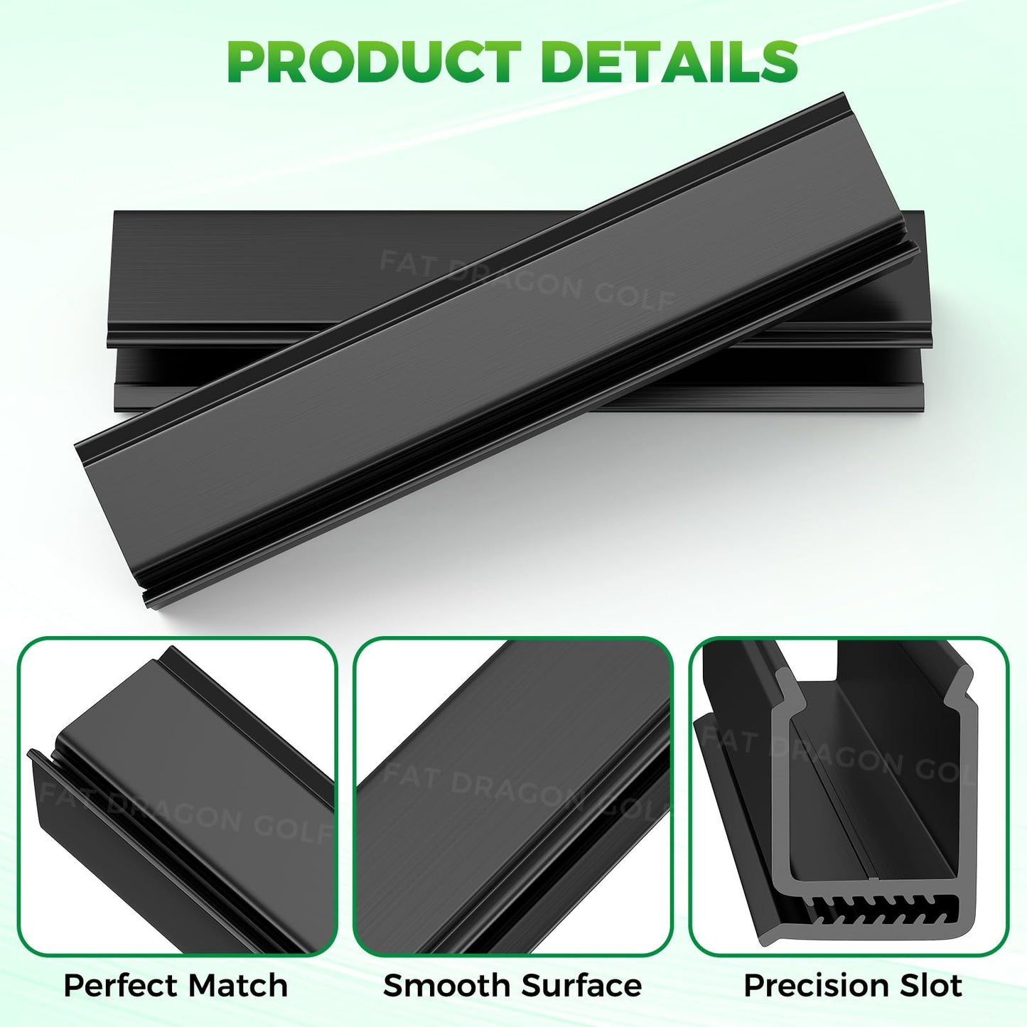 Panglong EZGO RXV Windshield Clips-2Pcs, Golf Cart Windshield Sash Clips for 1-1/4" Square Tube, Fit 2008-up EZGO RXV Golf Cart, OEM# 613136 603852