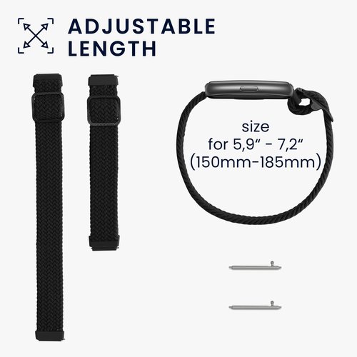 kwmobile Nylon Band Compatible with Huawei Band 7 - Replacement Strap for Fitness Tracker