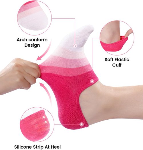 IDEGG No Show Socks - Low Cut Ankle Athletic Socks for Men & Women | Anti-Slip, Invisible Design