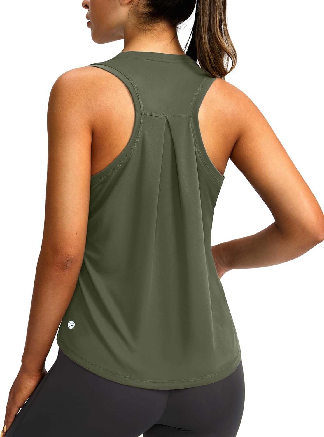 Skiennix Women's Racerback Athletic Tank Top - Sleeveless Loose Fit Yoga & Gym Shirt