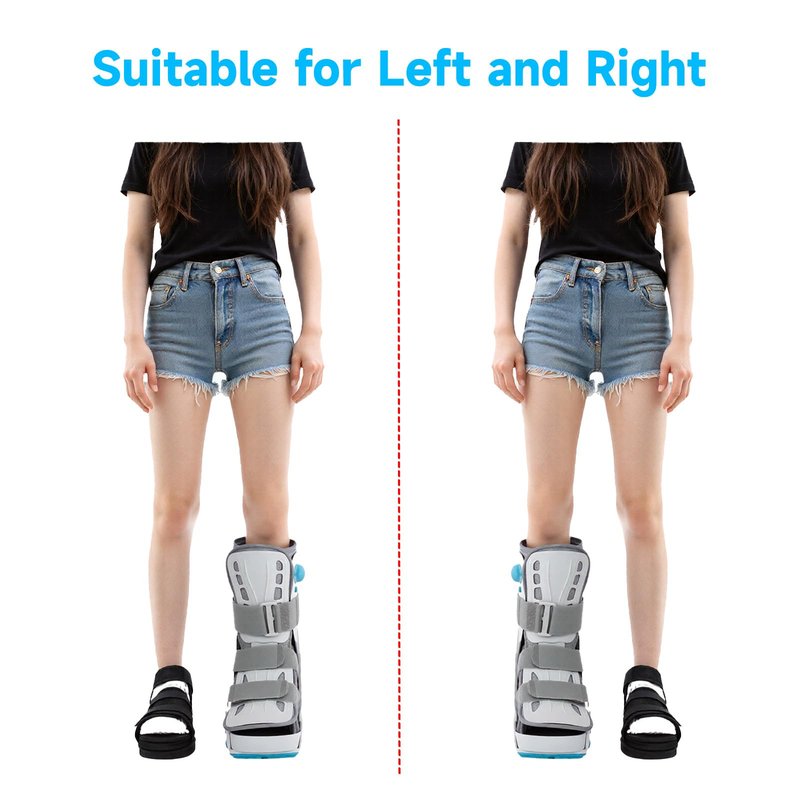 Pryqutia Shoe Leveler Shoe Balancer for Use with Fracture Boots and Uneven Legs, Shoe Lift with Adjustable Height Left or Right Foot (Small)
