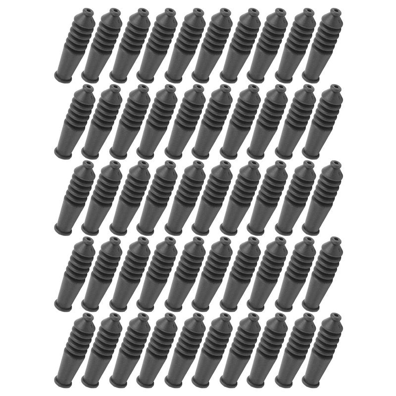 QANYEGN 50Pcs V Brake Noodle, Bike V Brake Noodle Cable Guide Pipe, Rubber Brake Pipe Dustproof Sleeves for Mountain Folding Bike