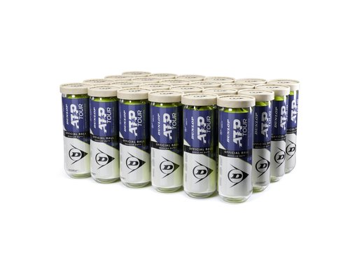 Dunlop Sports ATP Premium Regular Duty Tennis Balls - Case of 24 cans (72 Balls)