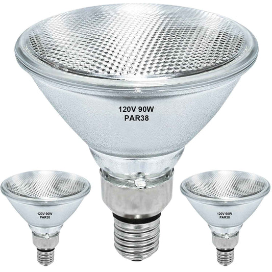 RAGFOZ Par38 Halogen Flood Light Bulb 120V 90W,Dimmable Outdoor PAR38 90W Light Bulbs,E26 Medium Base, Warm White, High Output Reflector Flood Lights for Indoor and Outdoor