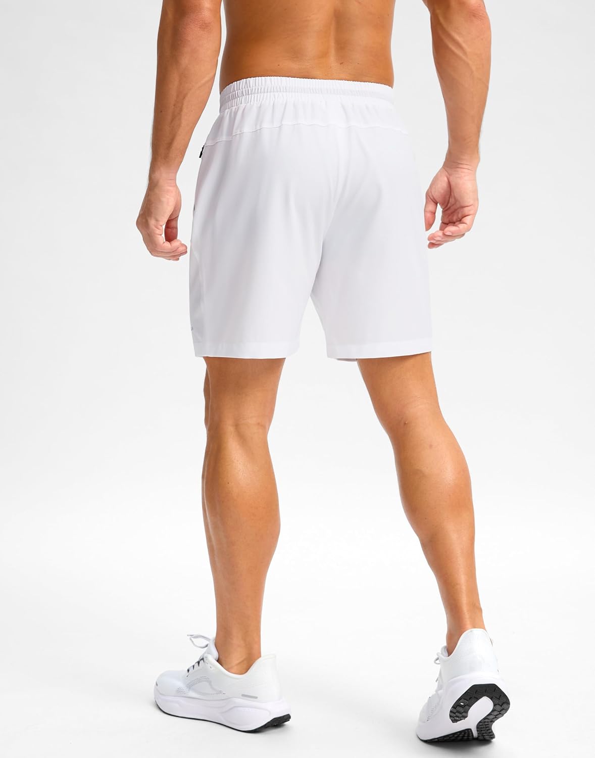 Pudolla Men's Athletic Shorts - Lightweight Quick-Dry Workout Shorts with Zipper Pockets | 5"/7"/9" Sizes