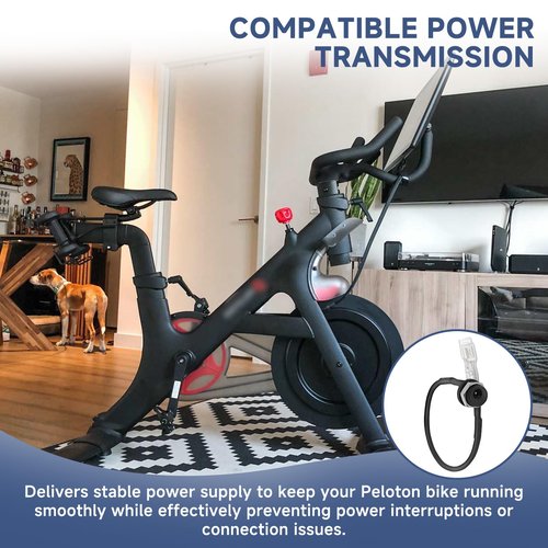 Filloman Compatible with Peloton Exercise Bike Power Cord Replacement – Input Cable Charger Plug Connector Adapter (Not for Bike Plus), Replacement for Peloton Bike Power Supply Cable