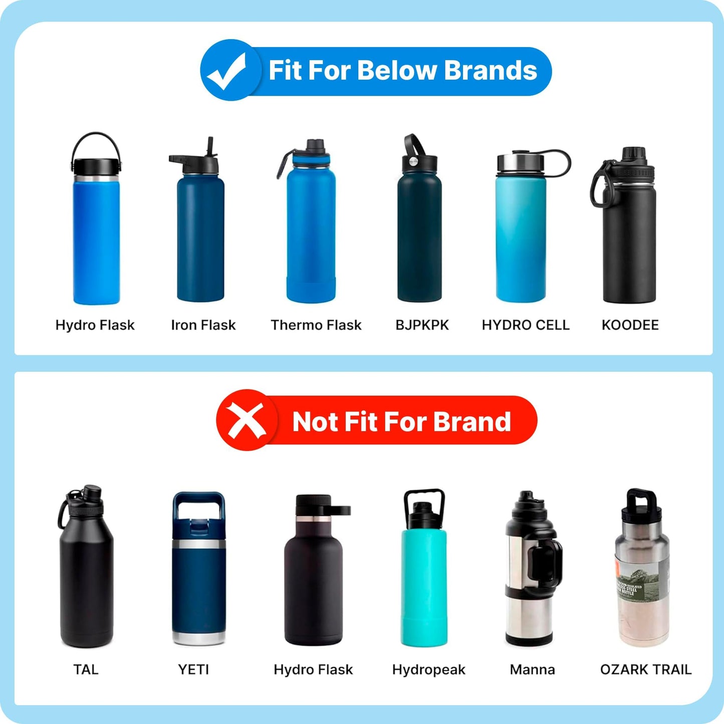 Bluwing Flip Lid for Hydro Flask Wide Mouth, Replacement Lid for Hydroflask 12-64 oz,Simple Modern, Takeya, Iron Flask and Other Wide Mouth Bottle (Black)