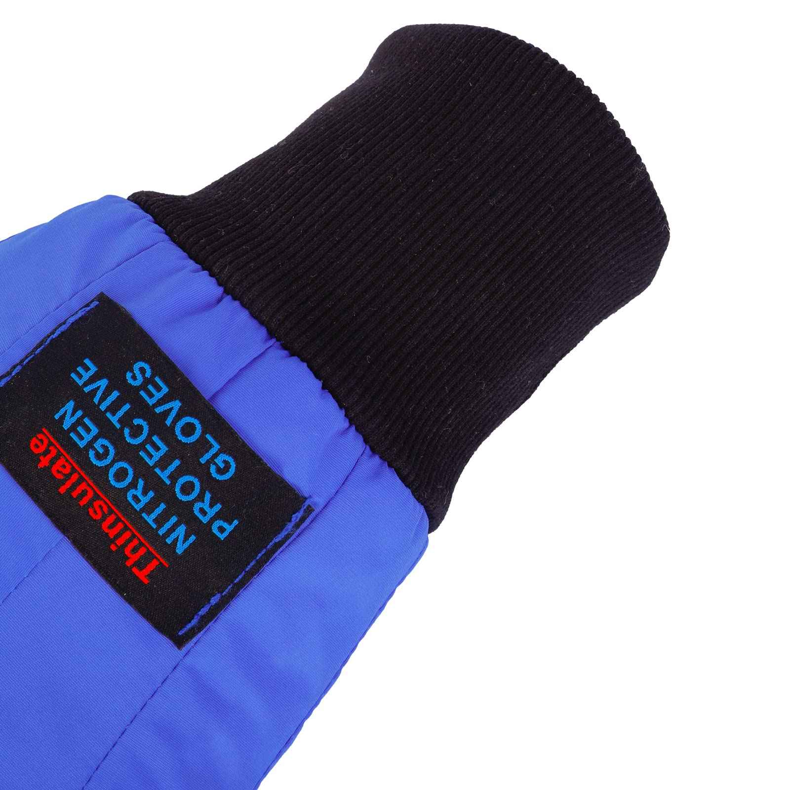 Sindayo -260°C/-436°F Cryogenic Gloves Low Temperature Liquid Nitrogen Protective Cold Storage Safety Frozen Gloves (Blue Wrist Length/13)