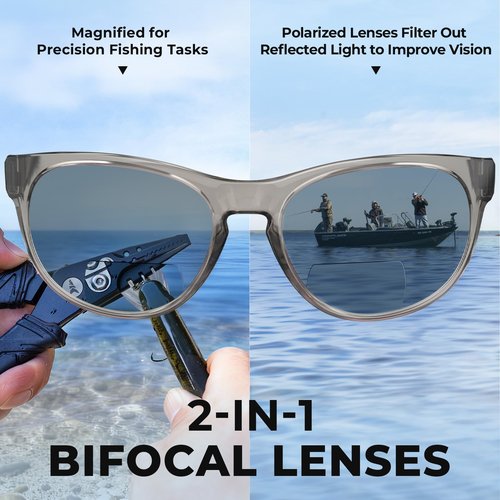 KastKing Alsea Polarized Bifocal Sports Sunglasses With PuriVex Protective Lens Coating,Grilamid Frame,Women Sunglasses