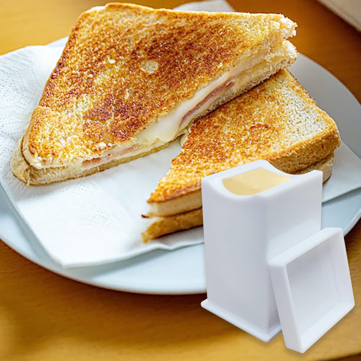 ZLY Butter Spreader Set - 3 Pack with Built-In Cover for Easy Serving of Pancakes, Waffles & Toast