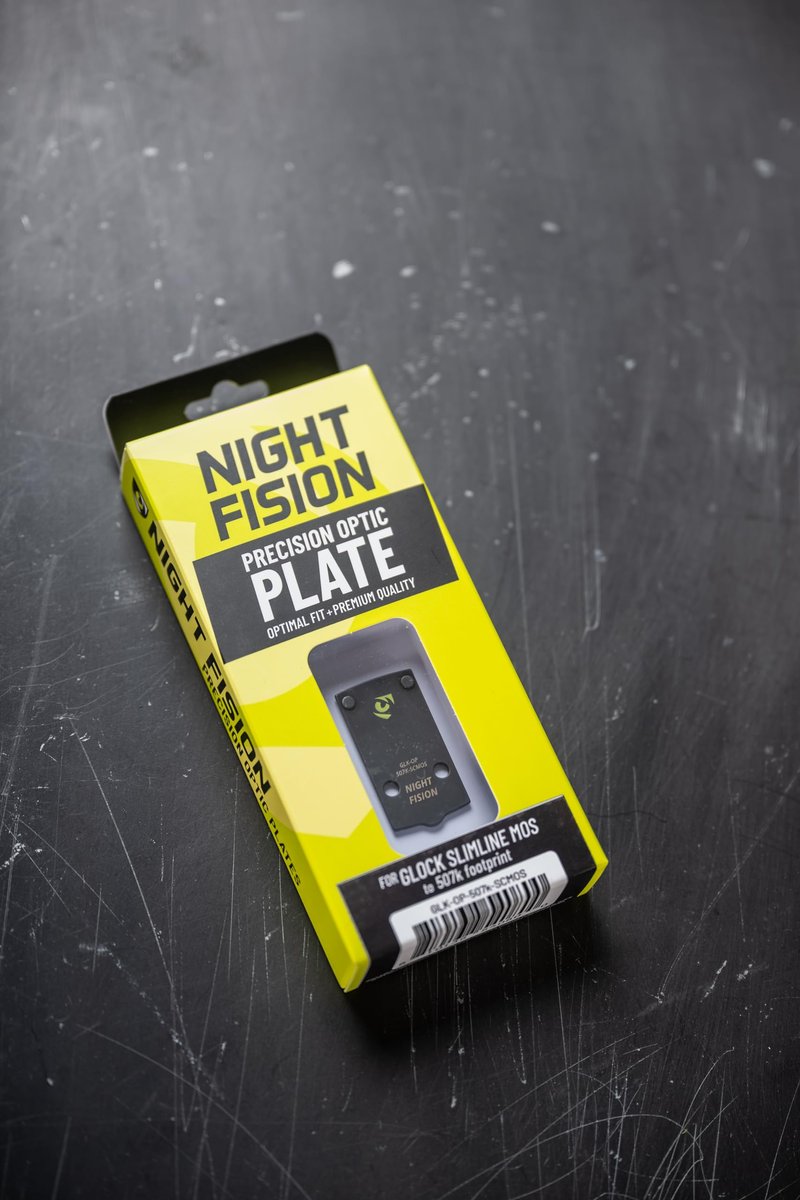Night Fision Optic Plate - for Mounting Holosun 507K x2 or 407K to Glock 43X/48 MOS Pistols - Mount Red Dot Sight to Glock MOS Pistol - Not Compatible with Holosun 507c