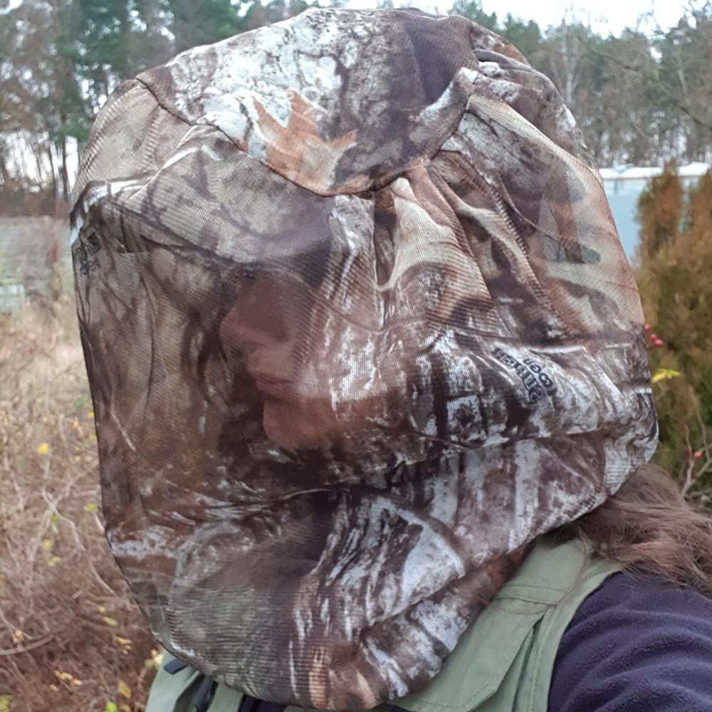 2 Packs Mosquito Head Nets Gnats Camo Face Netting for Any Outdoor Activities Works Over Most Hats