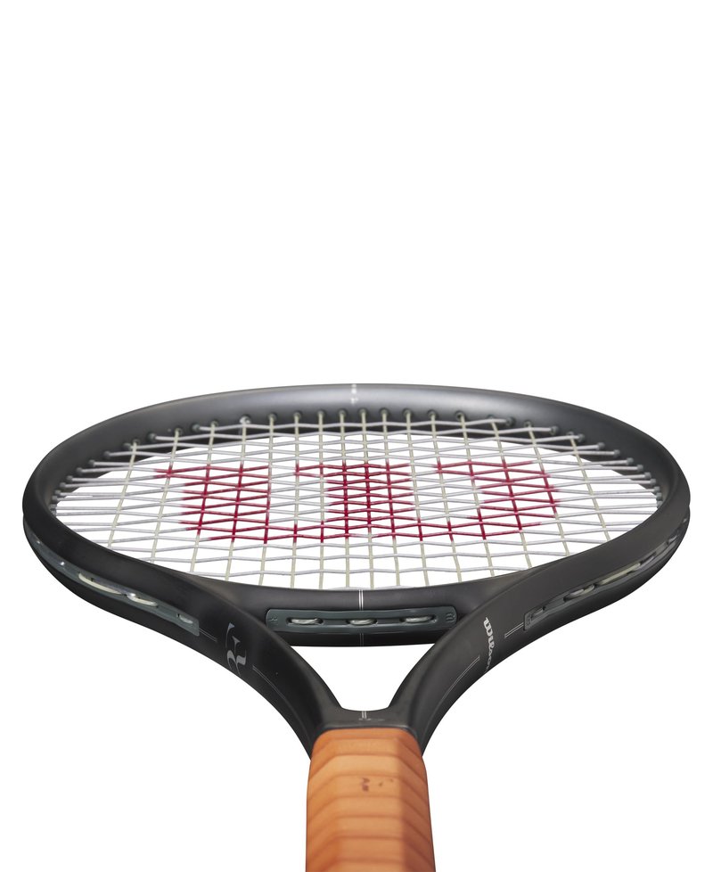 Wilson RF 01 Pro Strung Performance Tennis Racket - Grip Size 2-4 1/4", Strung with Sensation 16 Natural at Mid Range Tension