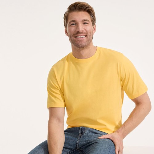 Lands' End Men's Super-T Short Sleeve T-Shirt - Comfortable Cotton Fabric | Classic Fit