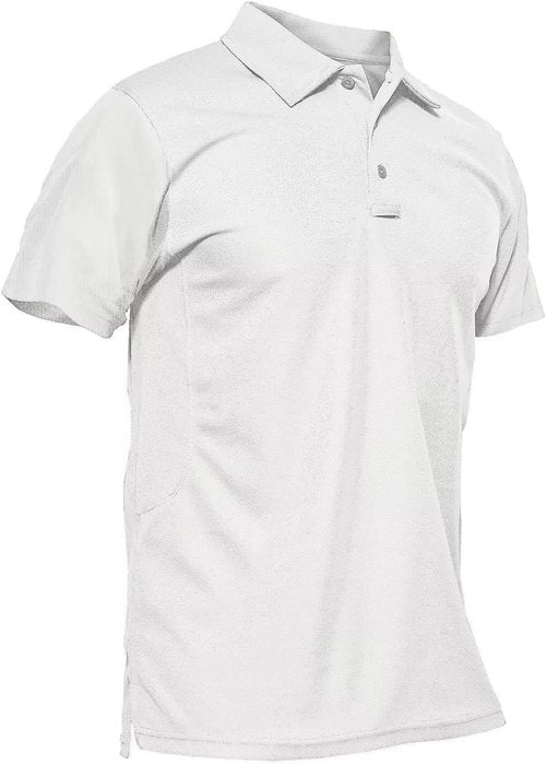 MAGCOMSEN Men's Polo Shirt - Quick Dry Tactical Performance | Short Sleeve Pique Jersey Golf Shirt