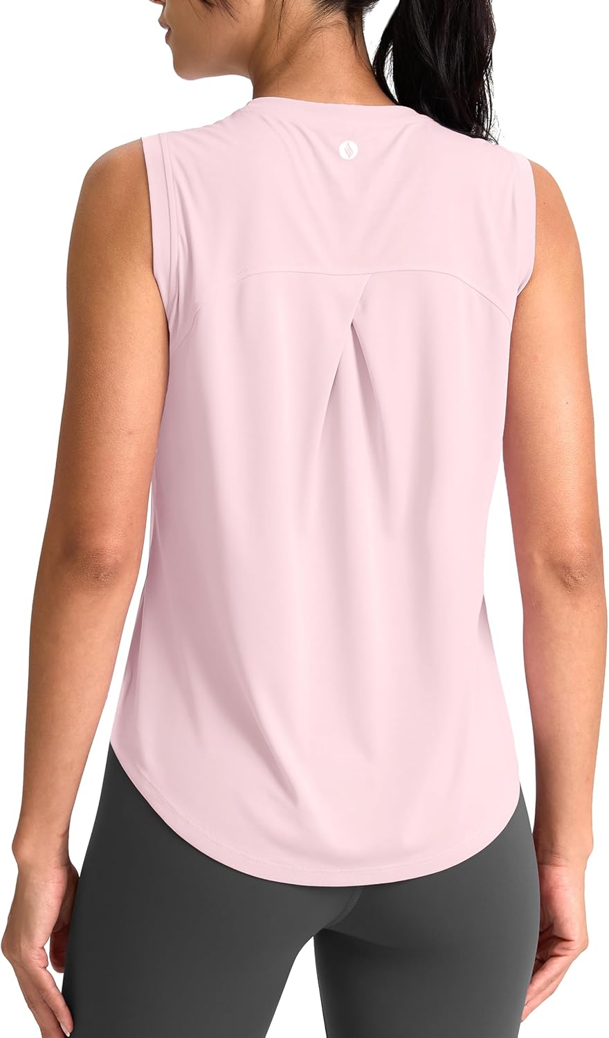 SANTINY Women's Sleeveless Workout Tops - Breathable Lightweight Athletic Yoga Tank | Perfect for Tennis & Running