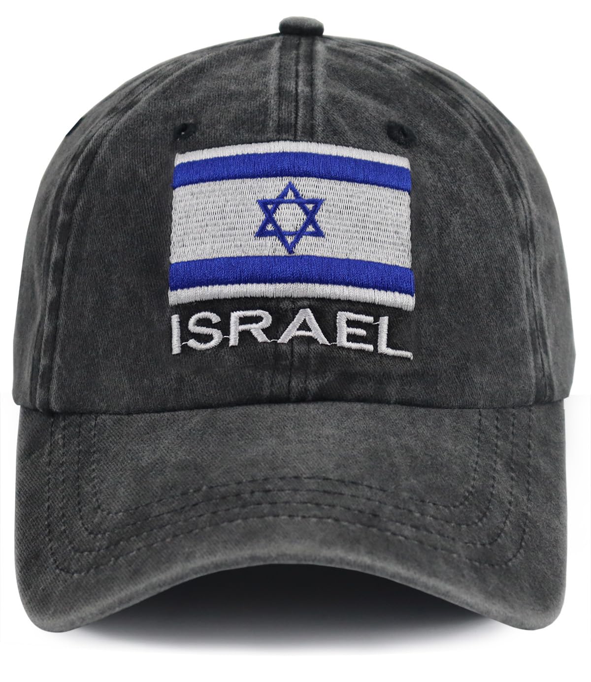 Israel Hats for Men Women, Fathers Day Retirement Christmas Birthday Gifts for Dad Grandpa Husband Uncle, Adjustable Cotton Israel Flag Army Military Baseball Cap
