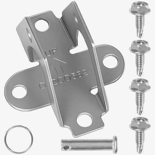 41A5047 Door Bracket for Garage Door Openers, Compatible with Chamberlain, Craftsman, LiftMaster Models, Pin, Clip & 4 Fasteners Included
