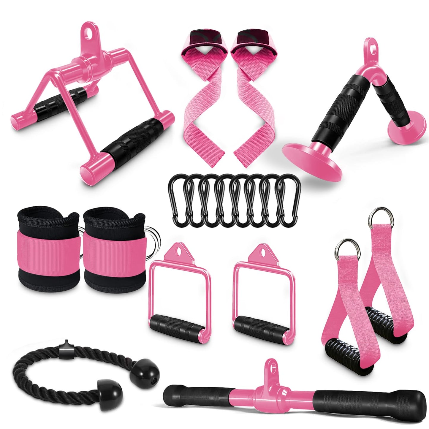 WNOEY LAT Pulldown Attachments, Cable Machine Attachment Gym Accessories, Cable Attachments for Gym, Home Gym Accessories
