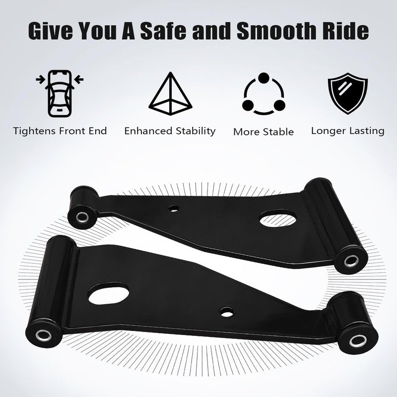 Shu-Ran Golf Cart Control Arm Delta A-Plate for 2004+ Club Car Precedent & 2018-up Tempo Gas Electric Golf Carts, Replace OEM# 102287301, 103388501 (2 Pack)