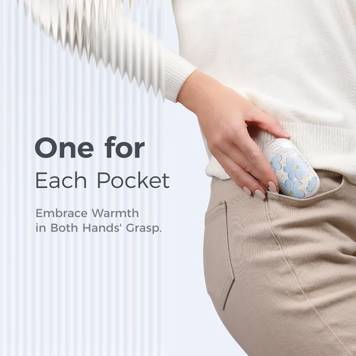OCOOPA Magnetic Rechargeable Hand Warmers 2 Pack, Fast Heating, 3-Settings, UL Certified, Electric Portable Pocket Heater, Hunting, Golf, Camping Gear, Warm Gifts for Women, Tech Gift Men, UT3 Lite