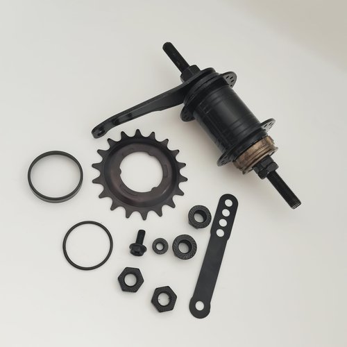 ZZRSDAN Black Bicycle Coaster Brake Hub/Bike Brake Rear Hub 32/36 Hole Stainless Steel (Black18T-36Hole)