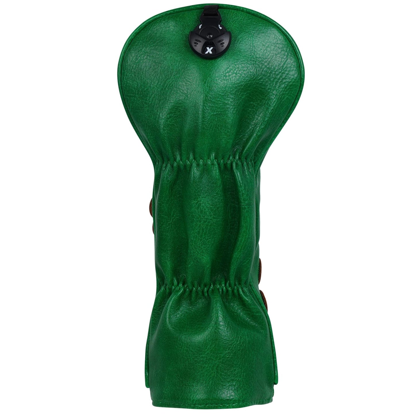 Golf Headcovers Golf Club Head Covers Four Leaf Clover Good Luck Charm - Clover Style Premium Leather Driver Fairway(FW) Wood Hybrid(UT) with Number Tags (Fairway Wood 3 Headcover-Green)