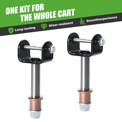 10L0L Golf Cart Front End King Pin Repair Kit for Club Car DS 1981-Up, OEM 1016386 1010150 1016389 8067 7048 (2 Pack)