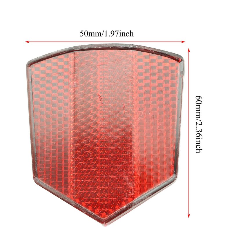 PZRT Handlebar Mount Bicycle Reflector Reflective Front Rear Warning Light Red Plastic Bike Accessories