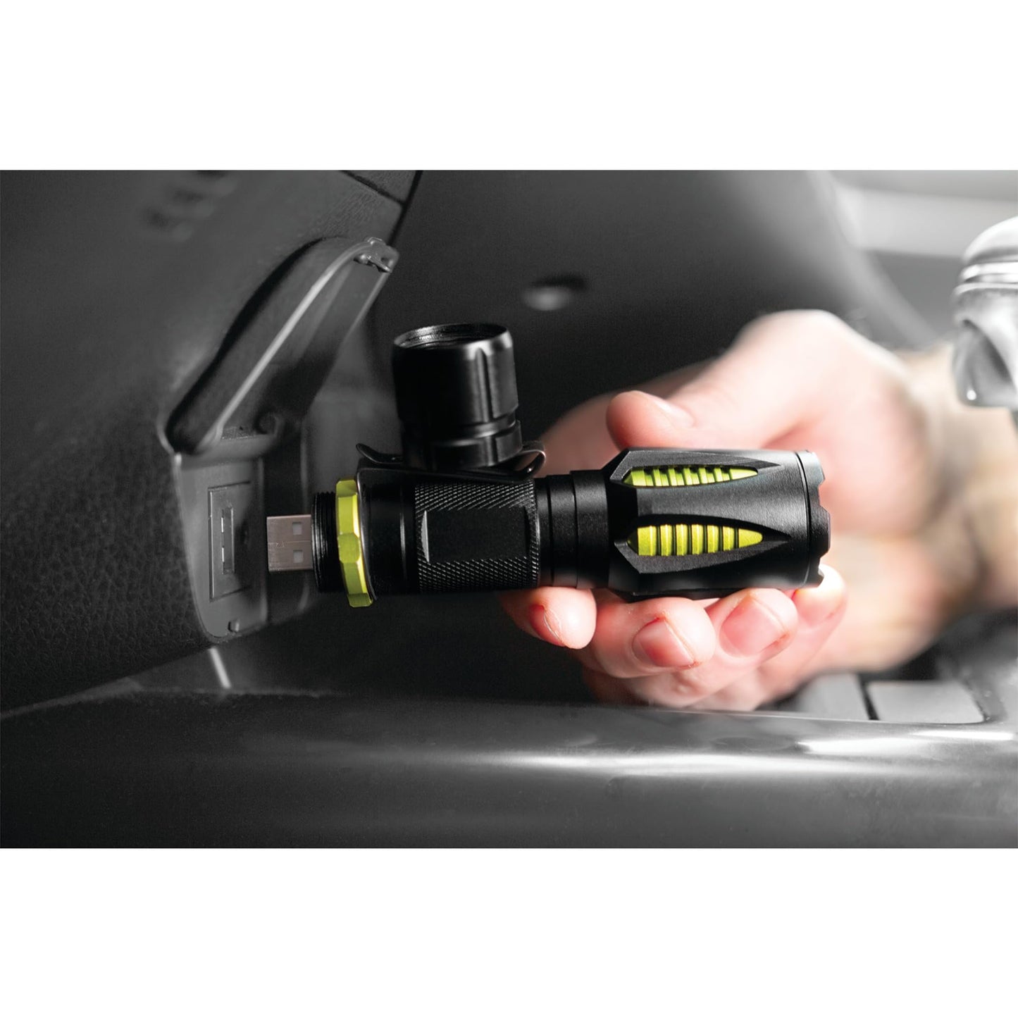 Performance Tool W2668 418 lumens Firepoint X USB Flashlight, Super Bright Seoul LEDs, tactical aluminum housing and magnetic base