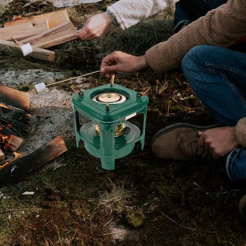 BESPORTBLE 1set Portable Kerosene Stove Outdoor Heater for Camping Barbecue Garden Parties Swirl Button Design for Safety and Comfort High Temperature Resistance Compact