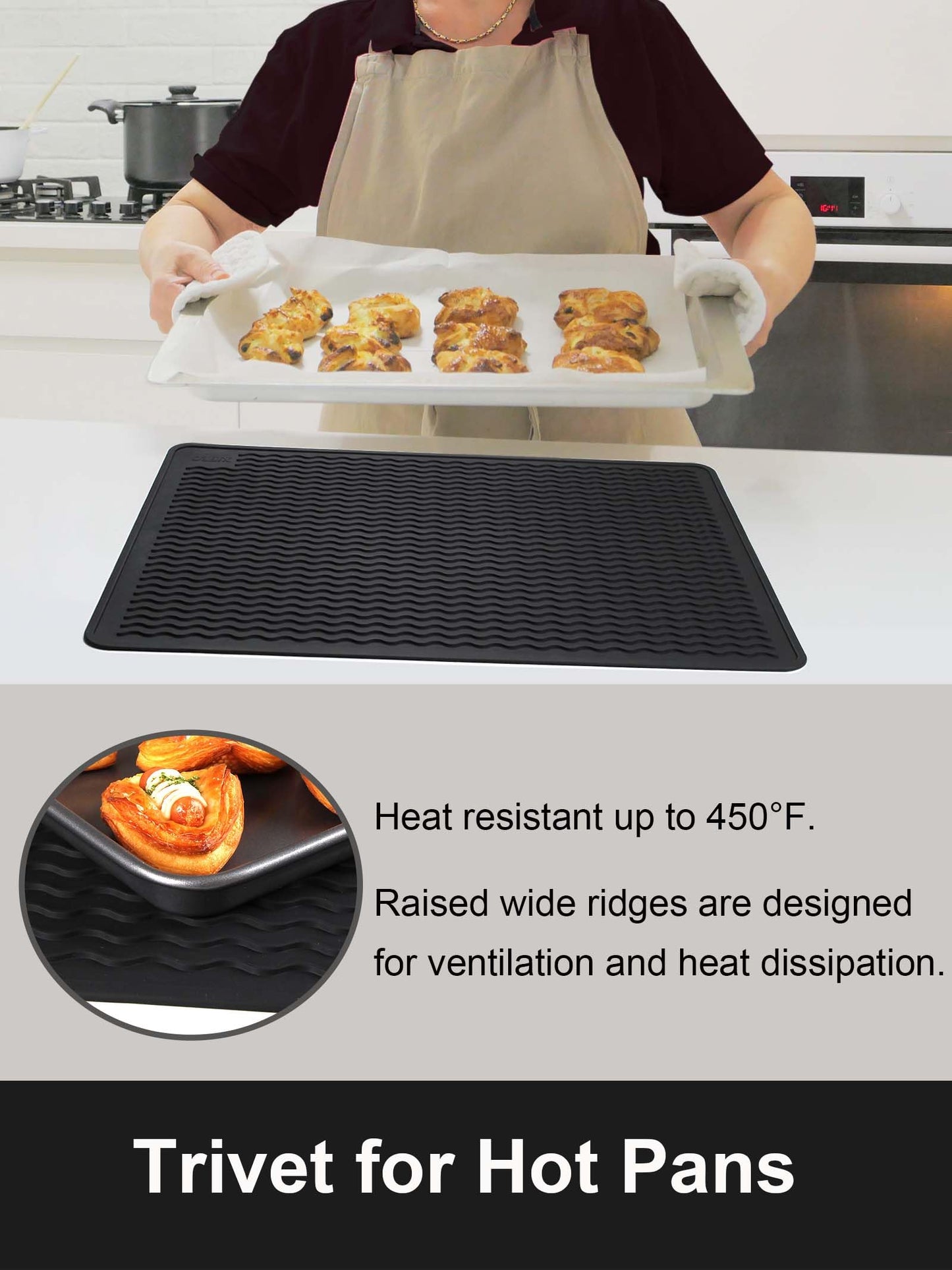 XiFEO Stove Top Covers for Electric Stove, Food Grade Heavy Duty Silicone Glass Stove Top Cover Protector, Induction Cooktop Protector, Heat Resistant Range Ceramic Stove Top Covers Mat, Oven Cover