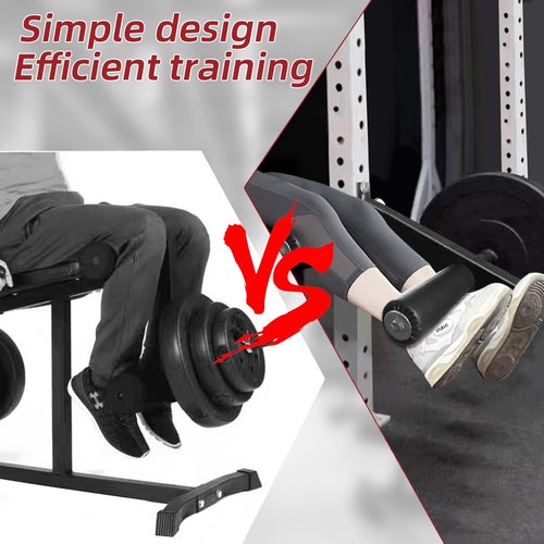 Leg Extension Attachment for Rack: Adjustable Seated Leg Extension & Curl Machine Suitable for Power Racks with 26mm/1in Hole