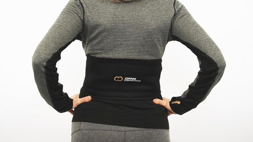 Copper Compression CopperVibe Back Wrap - Vibration & Heat Therapy Massager Pad for Lower Back Pain Relief