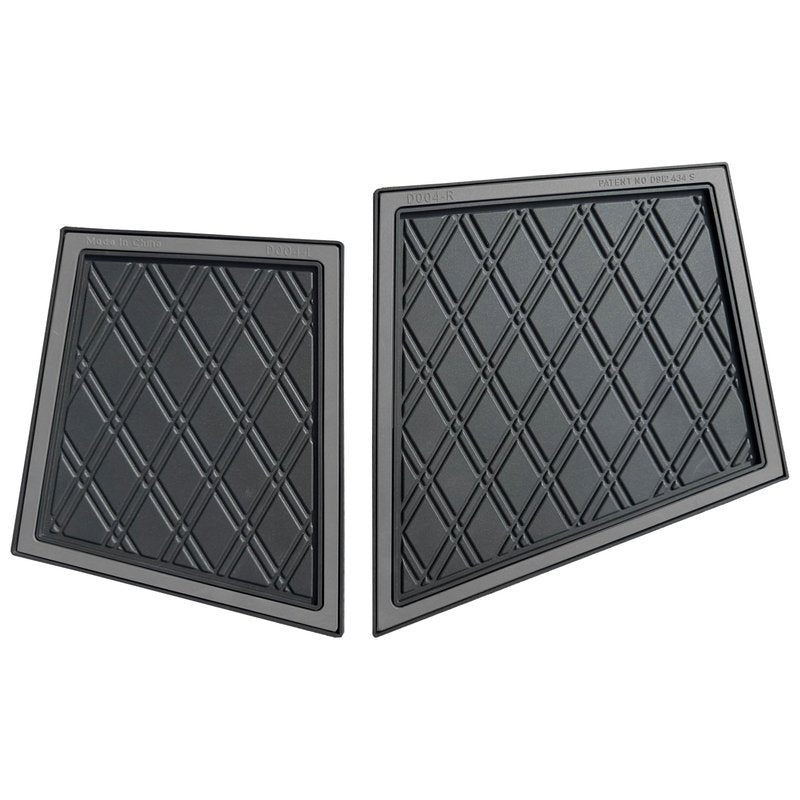Xtreme MATS Compatible with Yamaha Drive2 Double Diamond Rubber Dash Liner Mat for Golf Cart Cubbys and Dashes - Fits YAM DR2 only - Golf Cart Accessory (Grey Trim, Yamaha Drive2)