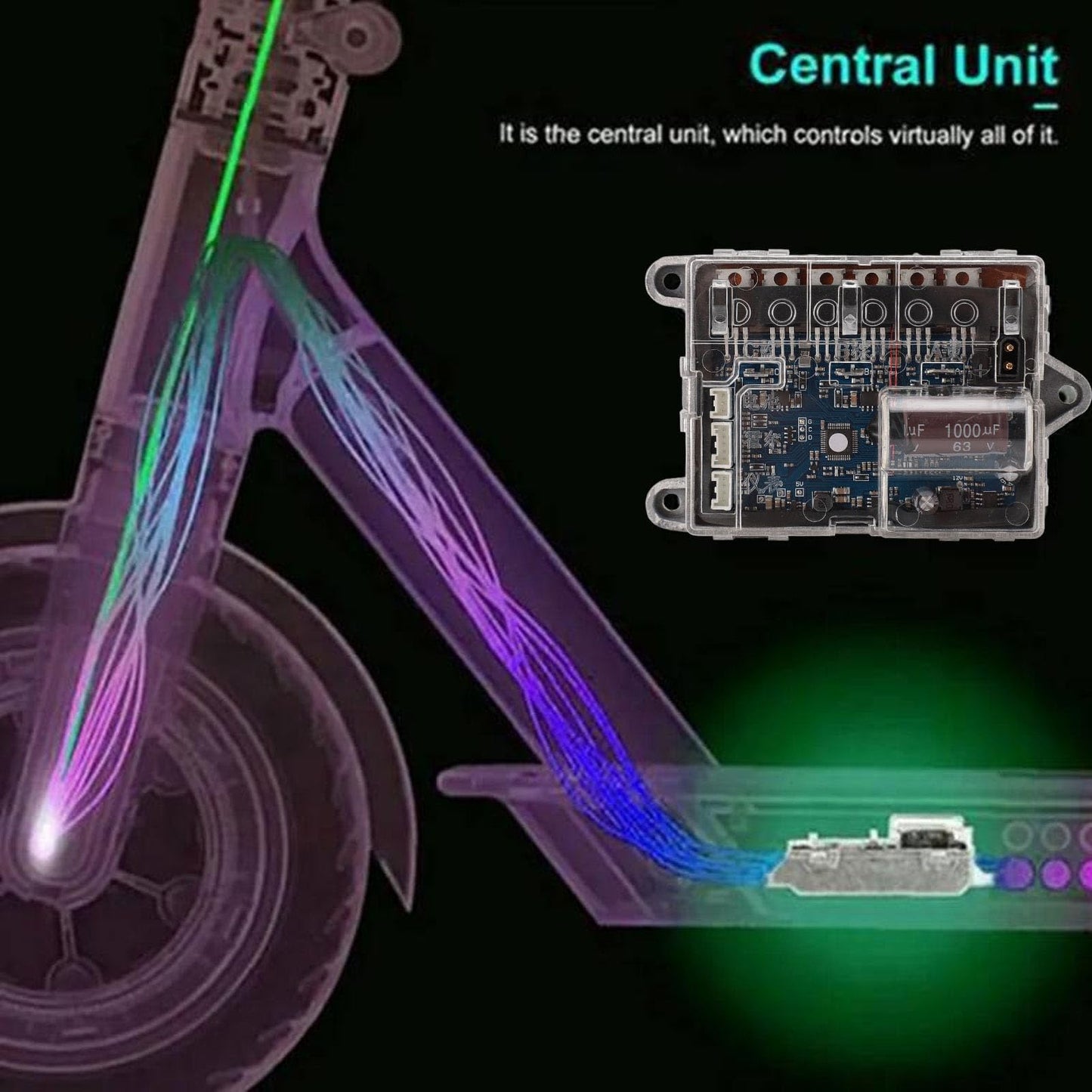 Zunate Electric Scooter Controller Motherboard, M365 to Download V3.0 Original Control Board, M365 Controller Panel for M365 1s Essential Electric Scooter