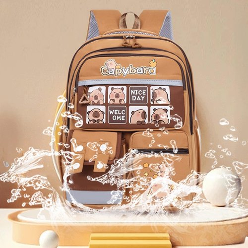 Capybara Backpack Capibara Bag Capivara Backpack Cute Kapibara Bag Capy Bara Cappy Barra Daypack(Capybara-4)