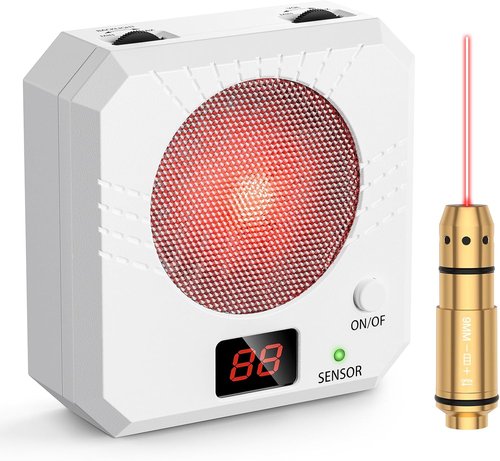 9mm Laser Training Cartridge - Rechargeable Dry Fire Target with 5 Difficulty Levels for Shooting Practice