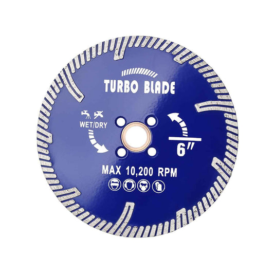 OSECH 6" Granite Cutting Blade 6" Diamond Turbo Blade for Concrete Masonry Brick Stone