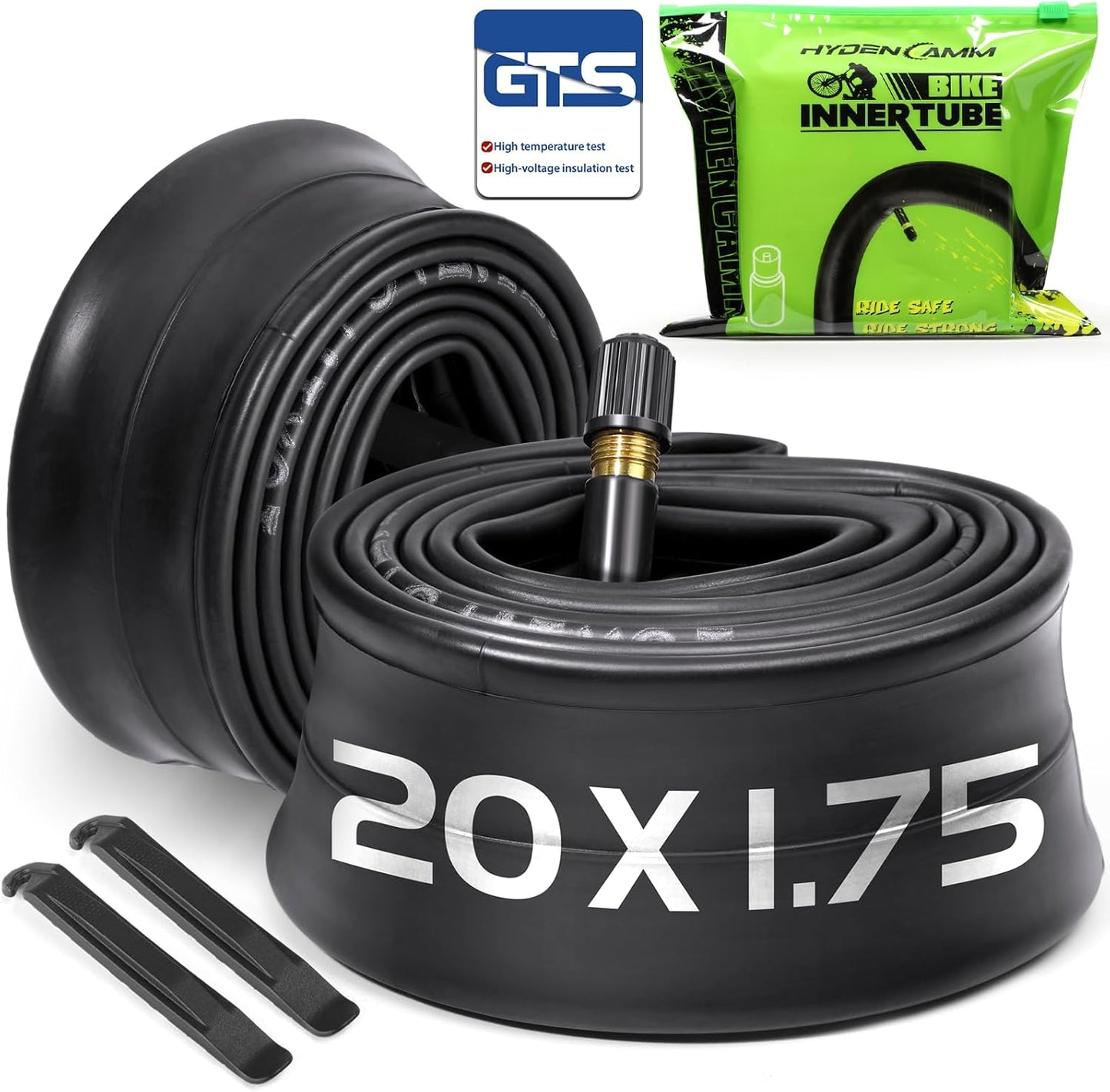 Reliable Bicycle Tube by [Brand Name] - 12 to 29 Inch Sizes with 32mm AV Schrader Valve & 2 Tire Levers