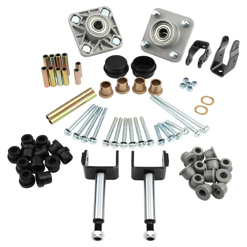 Misakomo Club Car Precedent Front End Repair Kit with King Pin & Bushings, Wheel Hub, and Bearings, for 2004+ Club Car Golf Cart Models, Deluxe Set Replaces 102357701